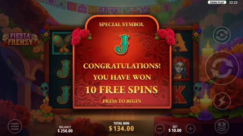 Fiesta Frenzy - 拡大シンボル付きの Free Spins